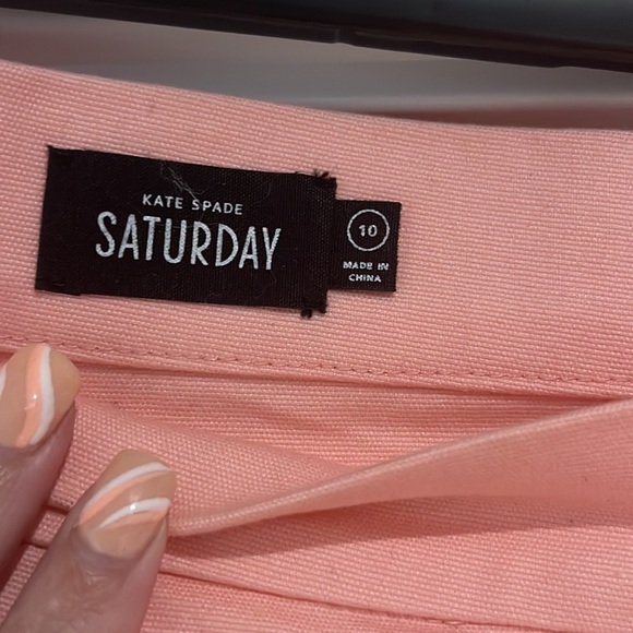 Kate Spade Pink Pleated Skirt with Pockets - Picture 3 of 4